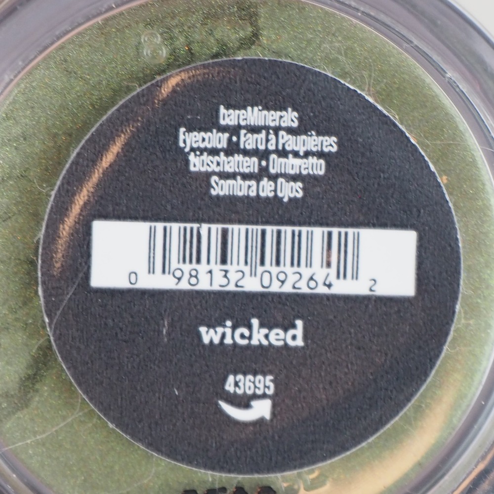 bareMinerals Wicked Eyeshadow Pigment Loose Powder Shimmer Green Eyeliner Makeup - Picture 4 of 6